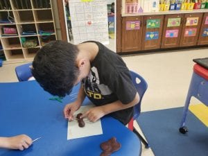 We created insects after learning about their body parts!