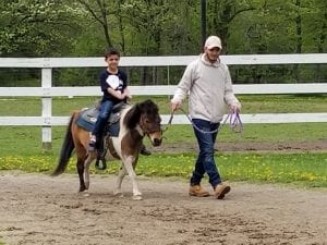 We rode a horse!