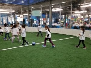 We had fun at High Velocity playing soccer games!