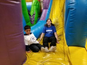 Ms. Coach also joined us on the bouncies!