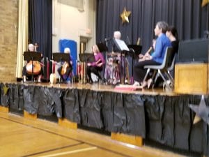 We had a music group come and perform the story of "Peter and the Wolf"!