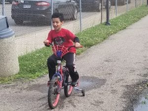 We rode our bikes!