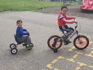 We even rode our friends' bikes!