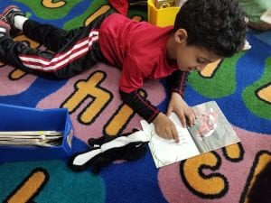 We read to our new furry friends!