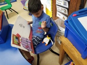 We read to our new furry friends!