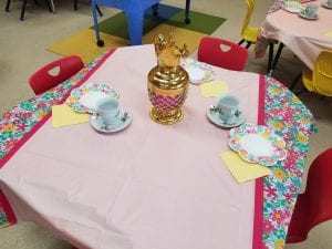 Thank you, Ms. Amyged, Mrs. Ali, and Mrs. Chehab for letting us borrow your tea party things!