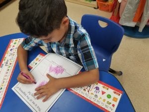 We drew a self portrait!
