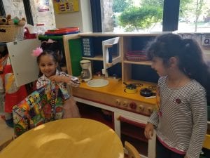 We enjoyed playing with our friends during choice time!