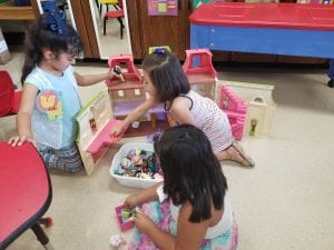 We enjoyed playing with our friends during choice time!