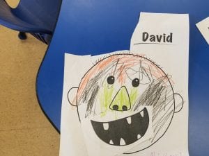 We talked about making good choices at school..... after reading "David Goes to School" by David Shannon!