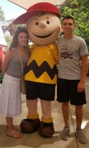 We met Charlie Brown!