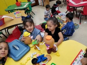 We love center choice time with our friends!