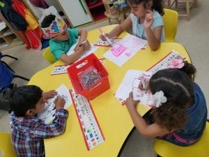 We used markers to write about what we love during Work on Writing!