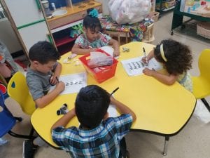We have been practicing writing our names!!
