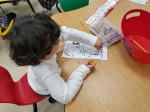 We have also been practicing writing and identifying the letter Dd!