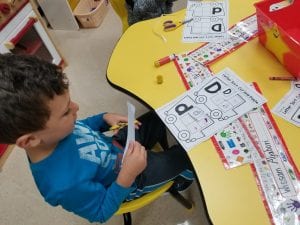 We have also been practicing writing and identifying the letter Dd!