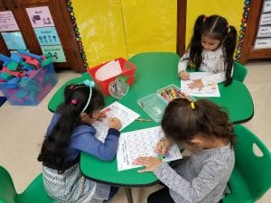 During Word Work we have been practicing writing and identifying the letter Aa!