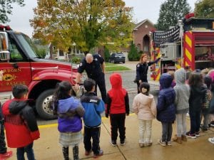 We learned about the special tools on the fire engine!