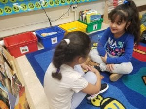 We practiced sharing our opinions about pumpkin pie with our carpet buddies. We took turns telling our opinions!