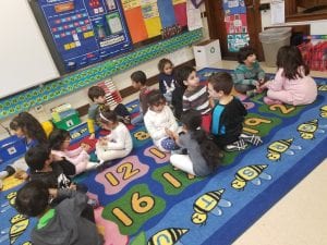 We practiced sharing our opinions about pumpkin pie with our carpet buddies. We took turns telling our opinions!
