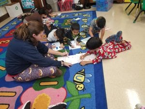 Ms. Coach joined us for Work on Writing!!! She wrote using the new sight, like, too!!