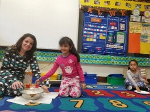 We all had a turn to mix the batter!