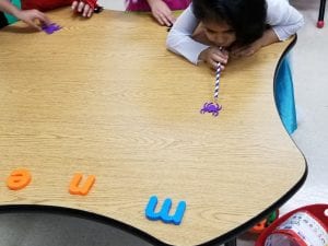 We raced spiders!