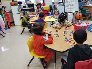 We played Halloween Bingo!!! We all won spider rings!