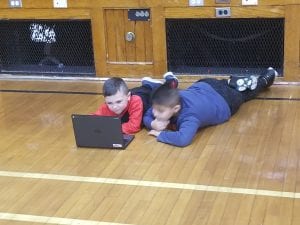 We enjoyed Chromebooks and Starfall.com with our Book Buddies!