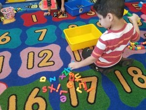 We are identifying letters as we fish for them!
