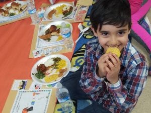 Yummy!!! We enjoyed our feast!!! Chicken, mashed potatoes, spinach pies, sandwiches, salad, fruit, chips, chili, bread, applesauce, green beans, corn, pizza, and desserts!