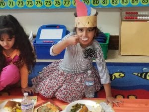 We enjoyed sharing a meal with our families and friends!
