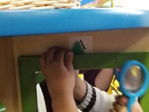 This friend found a letter shaped like a triangle!