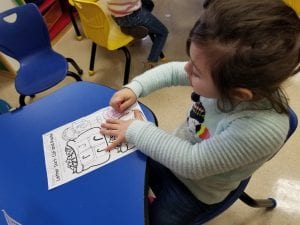 We sorted uppercase and lowercase Jj. "Lowercase j has a dot. Uppercase J does not!"