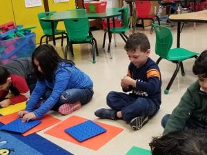 We used geoboards for the first time as we made 2D shapes!
