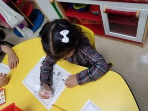 We used dabbers to find the letter Jj!!