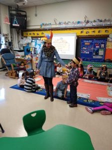 Before we ate, each child shared what they are thankful for! This was so beautiful! Many said they are thankful for their mom and dad. They even named their friends in the class!!!  