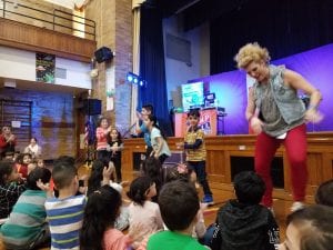We had an assembly called Jump with Jill! We sang and danced to her rock and roll songs about staying healthy and making good eating choices!