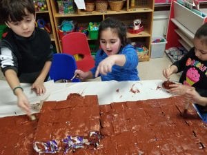 We have been working with PreK on creating an awesome milk carton structure!