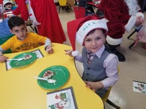 We decorated cookies with Mrs. Claus!