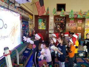 We each named our special teddy polar bears! Then we showed our bears how we do Daily 5!