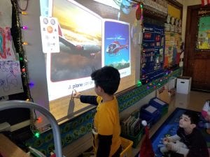 We are learning how to be readers! We are learning to touch each word as we say in the book as well as use pictures and beginning sounds as clues to figure out unknown words!