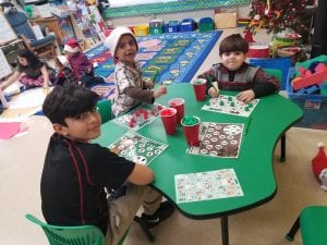 We played a number match game as well as an alphabet game at our party!