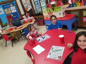 We played a number match game as well as an alphabet game at our party!