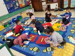 Word Work is always a fun way to practice letters and sounds as well as other concepts such as rhyming and syllables.