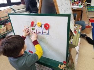 Word Work is always a fun way to practice letters and sounds as well as other concepts such as rhyming and syllables.