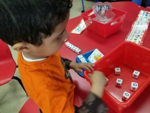 Word Work is always a fun way to practice letters and sounds as well as other concepts such as rhyming and syllables.