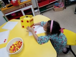 We reviewed former math concepts during math workshop.