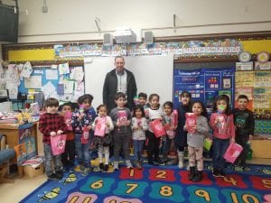 Mr. Andrews visited us with a thoughtful Valentine's gift! Thank you, Mr. Andrews!