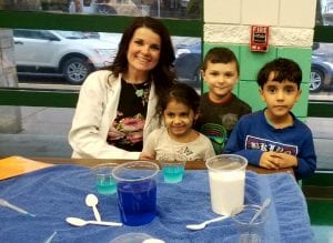 We demonstrated what happens when fresh water and salt water come together. 